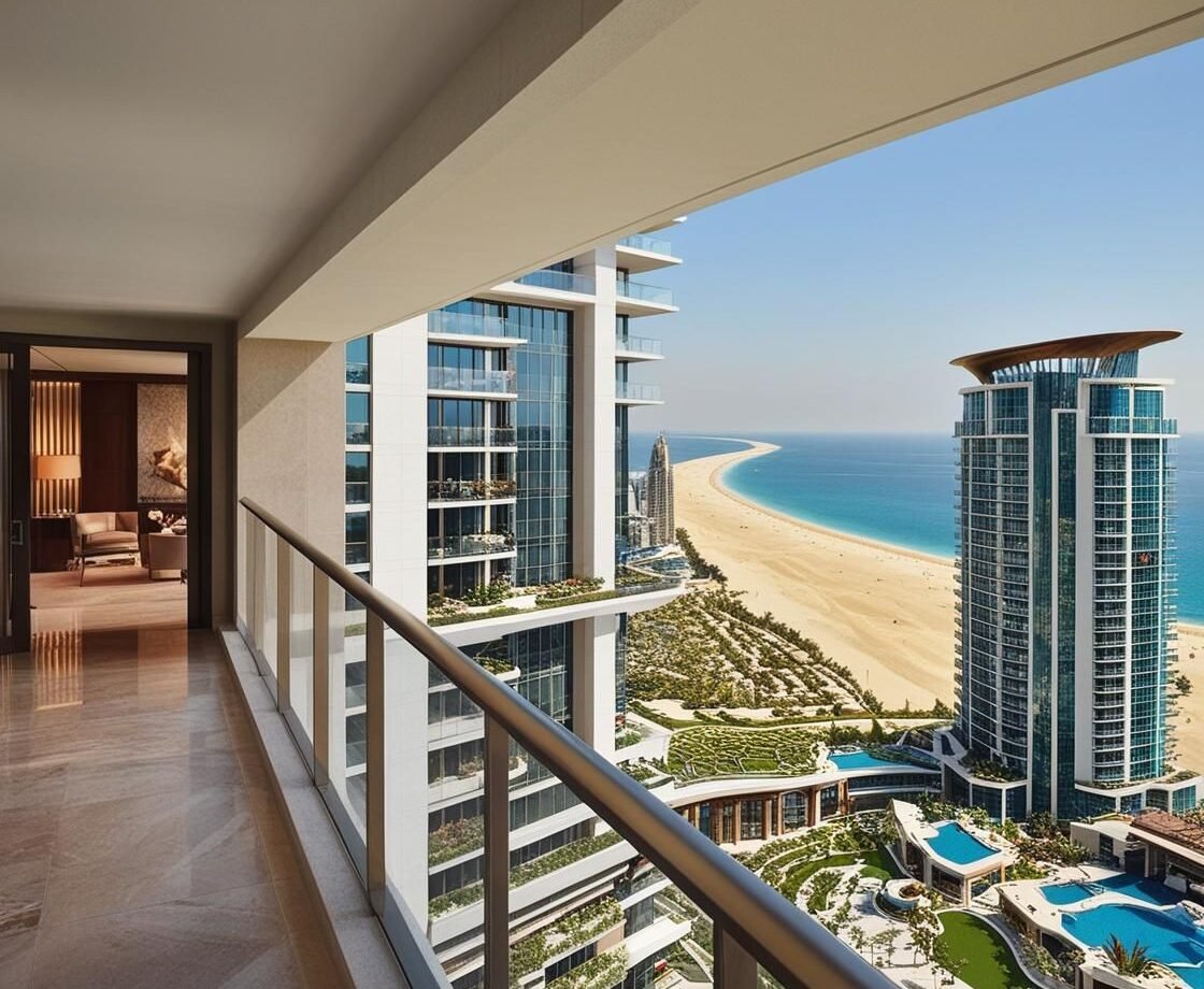 beach view from balcony