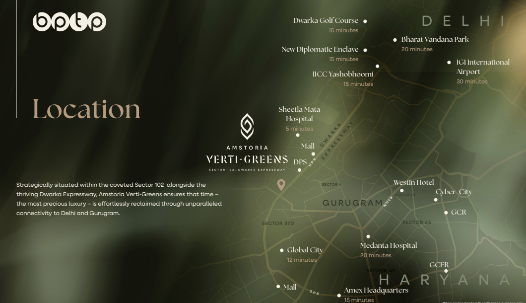 bptp verti greens location
